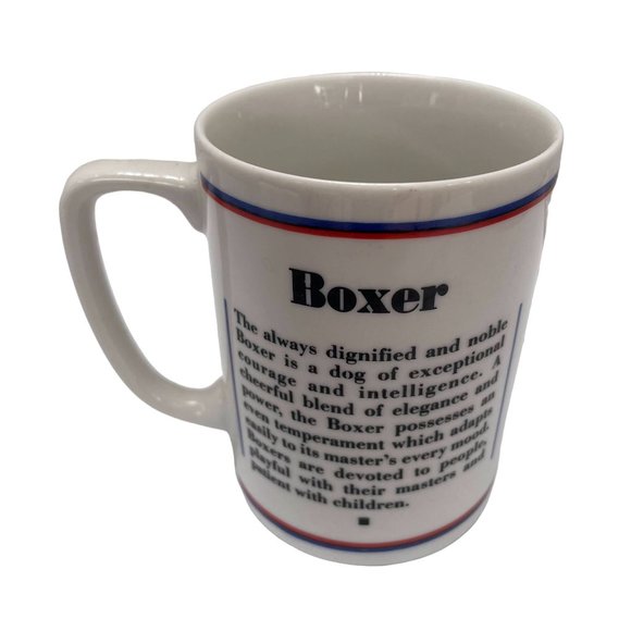 BOXER DOG Cup Mug Dog Lovers Papel Designed Armistead 12Oz Multicolor Ceramic - Picture 3 of 5